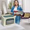 Sorbus 1 Pack Jumbo Storage Bin with Metal Frame, Storage Containers with Window & Handles, Stackable & Foldable Clothes Organizer Bag